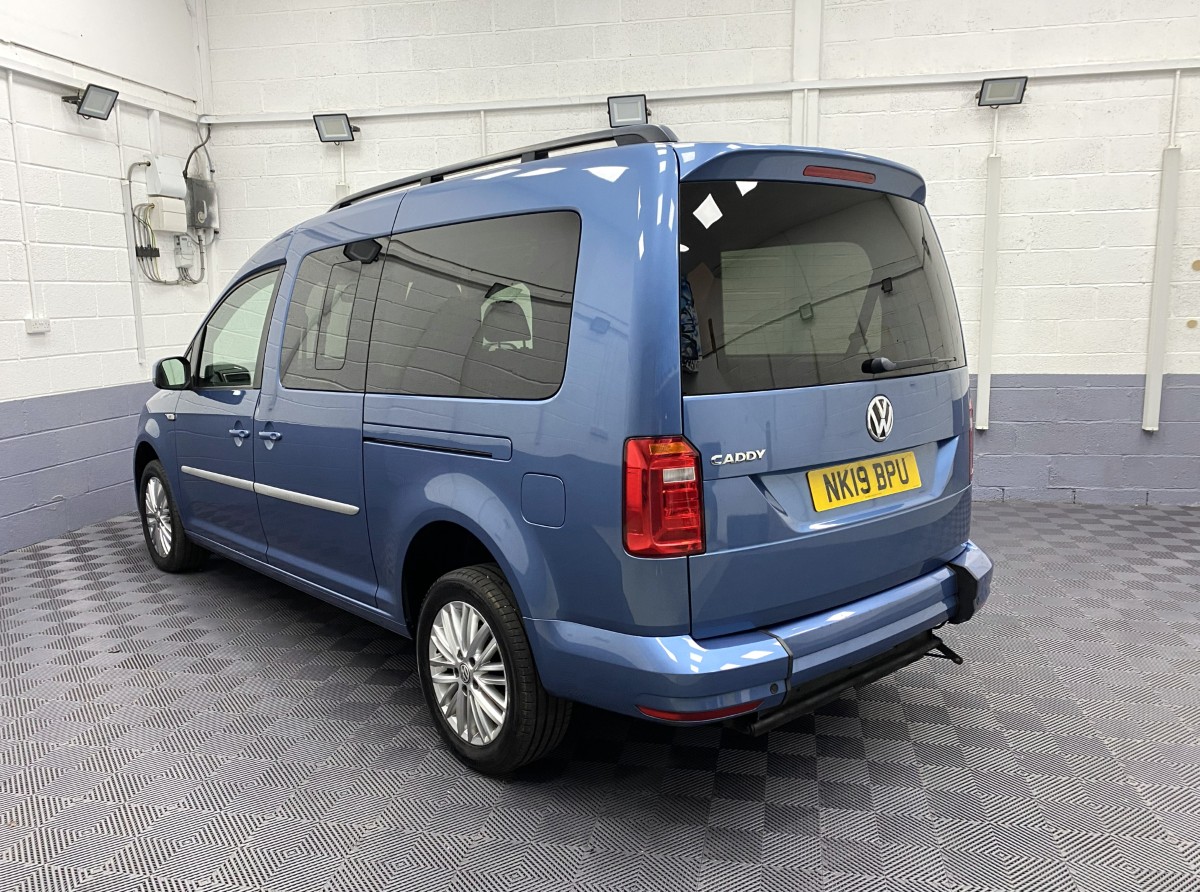 2019 Volkswagen Caddy Maxi WAV rear three quarter view NK19BPU