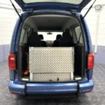 2019 Volkswagen Caddy Maxi WAV rear wheelchair ramp in stored position NK19BPU