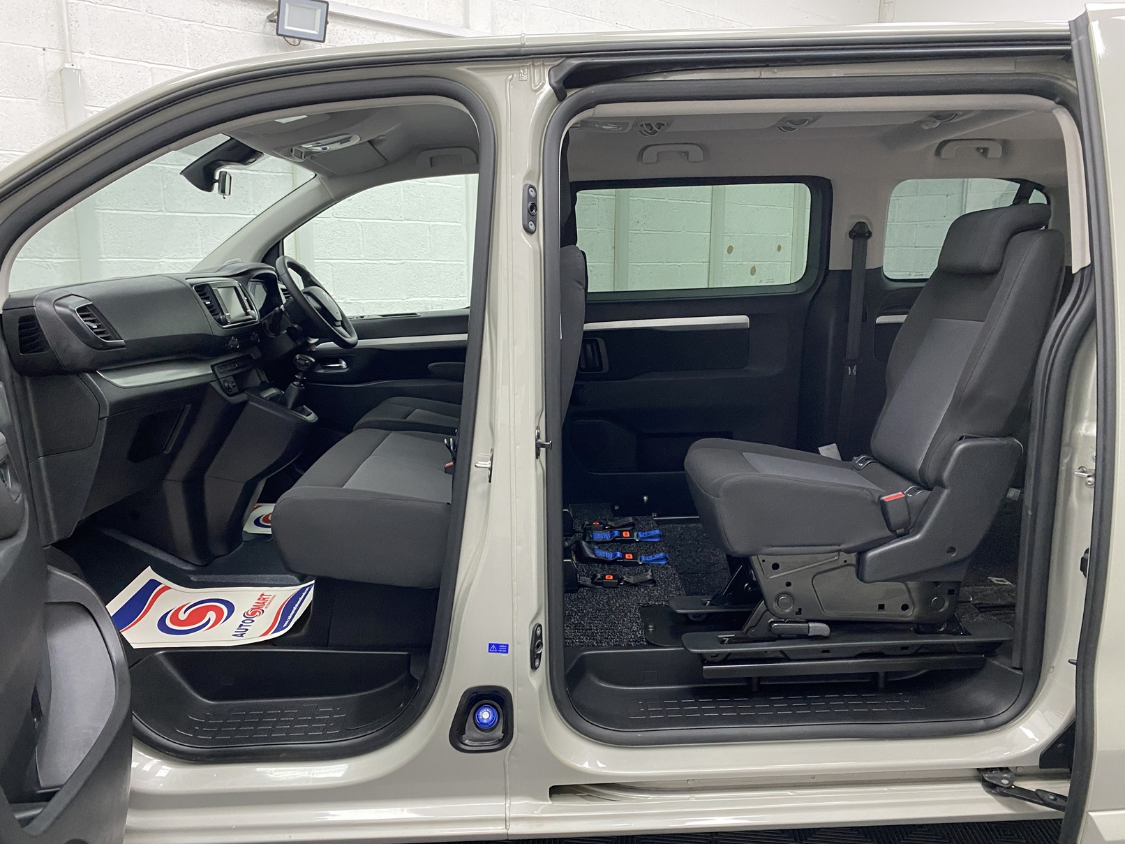 2022 Citroen Space Tourer interior from passenger side showing both front and rear seats NK22 CVZ
