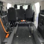 2022 Citroen Space Tourer wheelchair accessible vehicle showing large area for wheelchair passenger or mobility scooter rear floor section NK22 CVZ