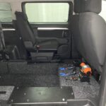 2022 Citroen Space Tourer wheelchair accessible vehicle showing lowered rear floor section and single rear seat from side door NK22 CVZ
