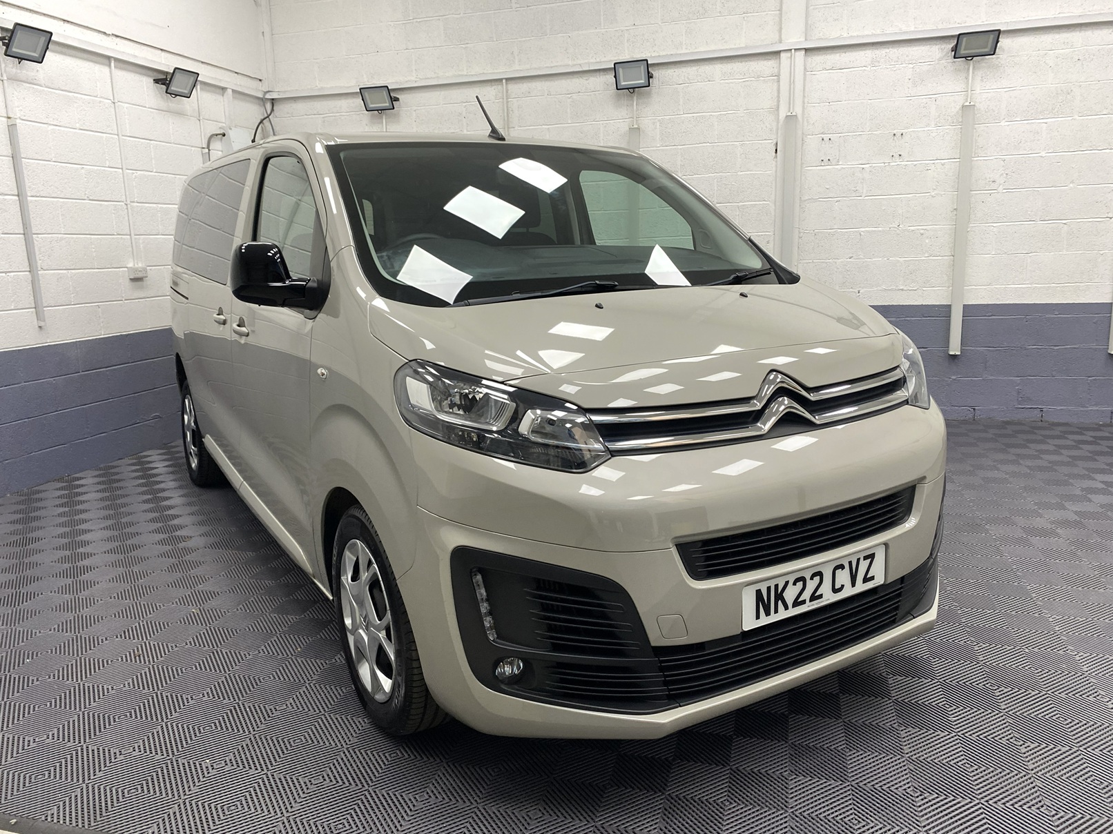 2022 Citroen Space Tourer front three quarter view NK22 CVZ