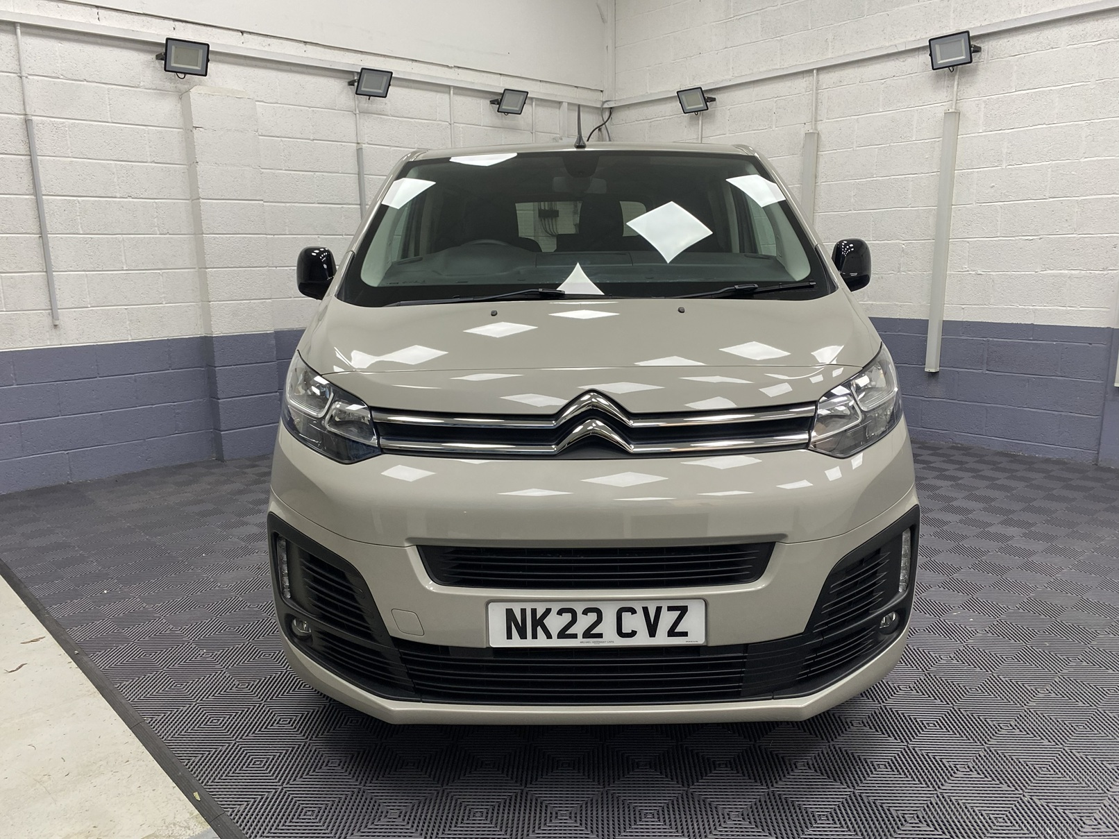 2022 Beige Citroen Space Tourer front view NK22 CVZ