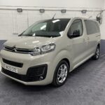 2022 Beige Citroen Space Tourer front three quarter view passenger side view NK22 CVZ