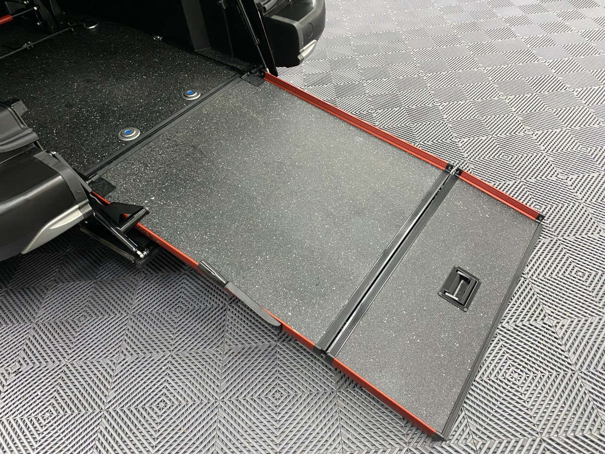 2021 Peugeot Rifter WAV vehicle with rear ramp deployed SB21GVD