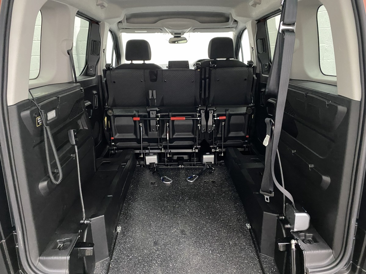 2021 Peugeot Rifter WAV Wheelchair area with all three rear seats folded up SB21GVD