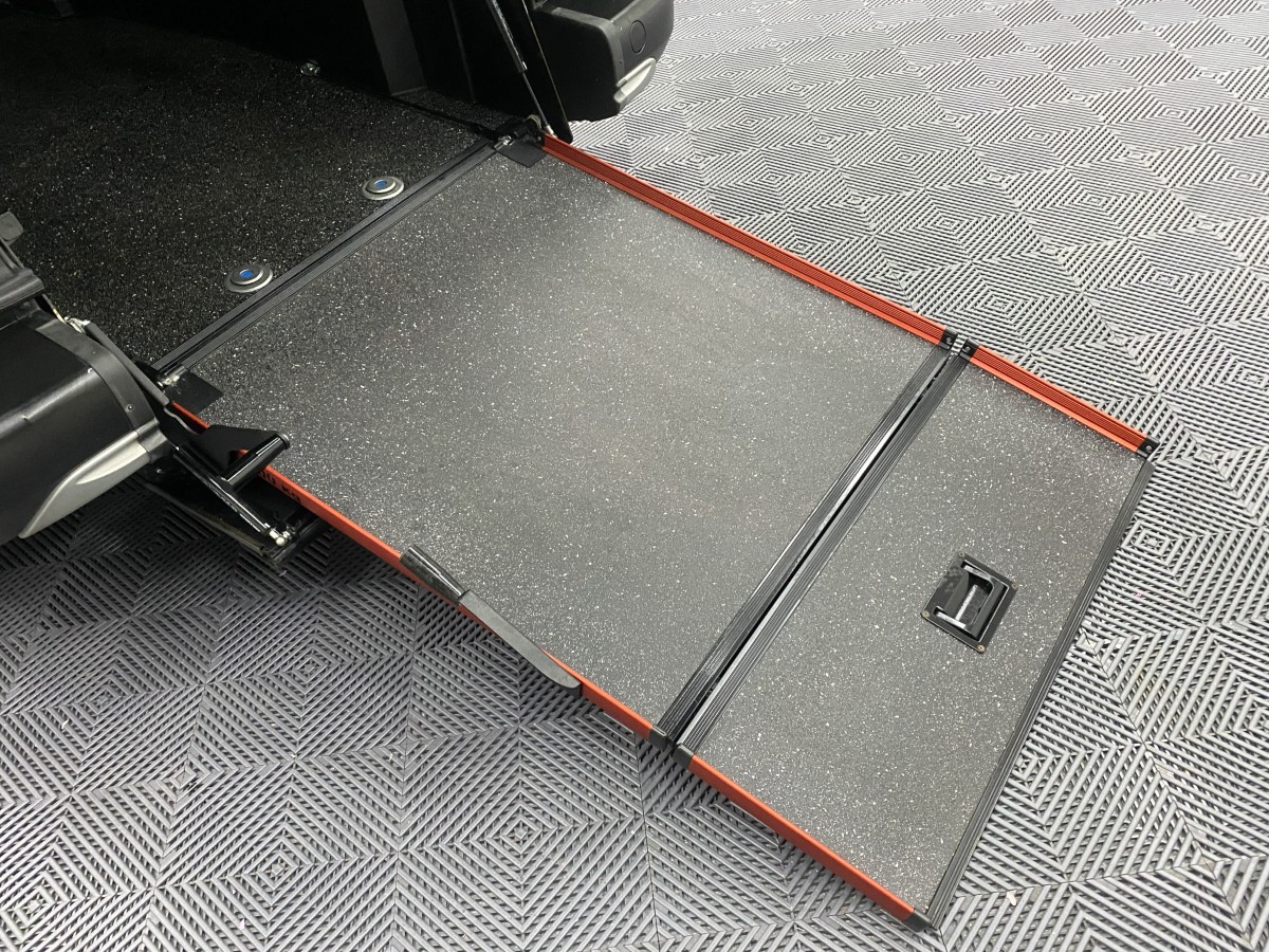 2021 Peugeot Rifter Long Wheelbase wheelchair accessible vehicle rear ramp deployed SB21GPV