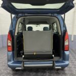 Citroen Berlingo 3 Seat wheelchair accessible vehicle rear ramp in stored position WA64JEU