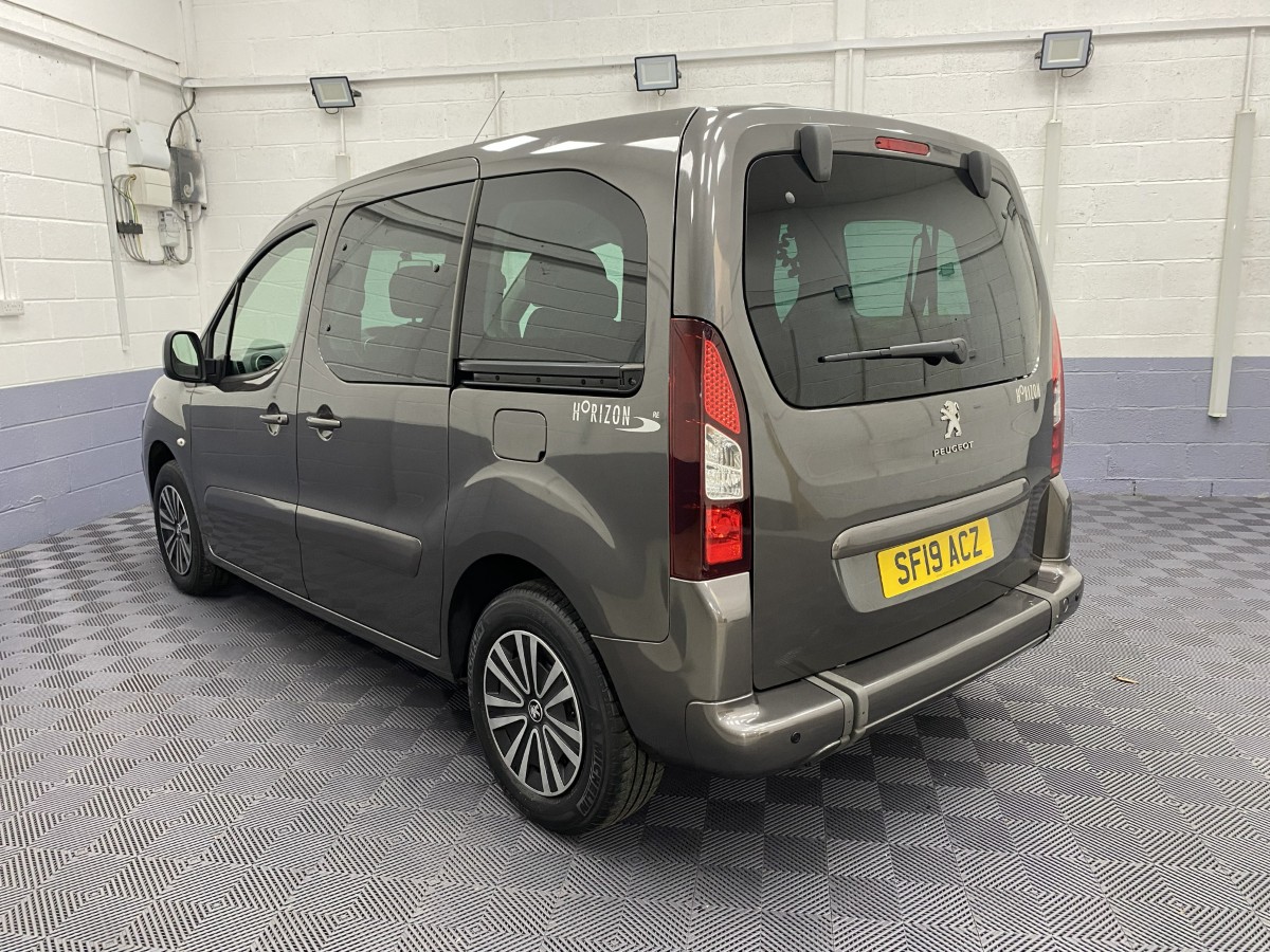2019 Peugeot Partner Automatic wheelchair accessible vehicle rear three quarter view SF19ACZ