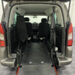2019 Peugeot Partner Automatic rear view of wheelchair area with ramp deployed SF19ACZ