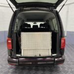 Volkswagen Caddy Maxi Wheelchair accessible vehicle rear ramp in stored position NK70ASO