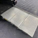 Volkswagen Caddy Maxi Wheelchair accessible vehicle rear ramp in deployed position NK70ASO