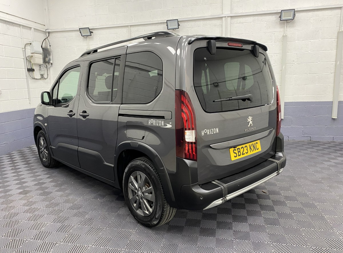 2023 Peugeot Rifter Automatic WAV rear three quarter view SB23KNC