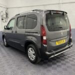 Peugeot Rifter Horizon wheelchair accessible vehicle rear three quarter view SB21GJK