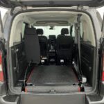 Rear wheelchair ramp in the fold flat position fitted to Peugeot Rifter SB21GJK