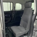 Single rear seat fitted to a Peugeot Rifter wheelchair accessible Vehicle SB21GJK