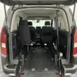 Rear wheelchair area on a Peugeot Rifter wheelchair accessible vehicle SB21GJF