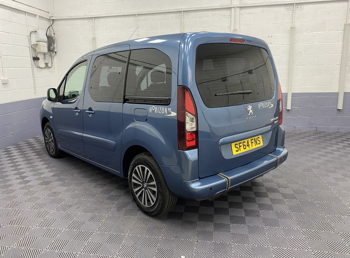 2014 Peugeot Partner wheelchair accessible vehicle rear three view SF64FNS