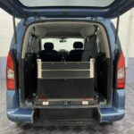 2014 Peugeot Partner wheelchair accessible vehicle rear wheelchair ramp in the stored position SF64FNS