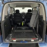2014 Peugeot Partner wheelchair accessible vehicle rear wheelchair ramp in fold flat position SF64FNS
