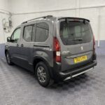 2023 Peugeot Rifter Automatic wheelchair accessible vehicle rear three quarter view. SB23XNG