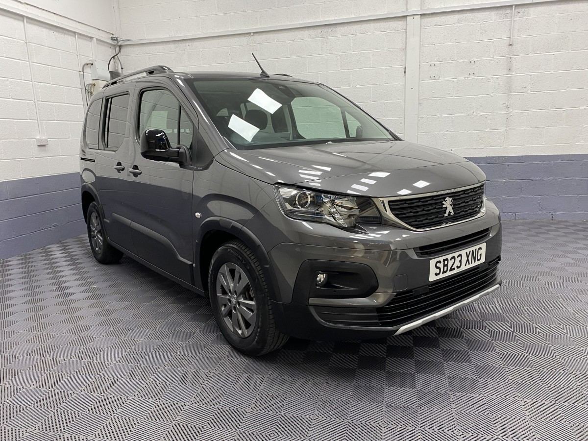 2023 Peugeot Rifter Automatic wheelchair accessible vehicle front three quarter view SB23XNG