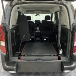 2023 Peugeot Rifter Automatic wheelchair accessible vehicle showing the rear ramp in the fold flat position. SB23XNG