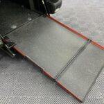 wheelchair accessible Peugeot Rifter Automatic rear wheelchair ramp in deployed postion SF19CCU