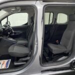 Peugeot Rifter wheelchair accessible vehicle showing both and front and rear seats from the side SA22YCE