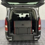 Peugeot Rifter wheelchair accessible vehicle showing the rear ramp in the stored position SA22YCE