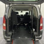 Peugeot Rifter wheelchair accessible vehicle interior wheelchair area from rear SA22YCE