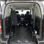 2022 Peugeot Rifter wheelchair accessible vehicle showing rear wheelcahir area from the rear SA22XNG
