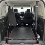 Peugeot Rifter wheelchair accessible vehicle with the rear ramp in the fold flat position SA22YCE