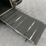 Volkswagen Transporter T6.1 Automatic Wheelchair accessible vehicle rear ramp in the deployed position YB21VXV