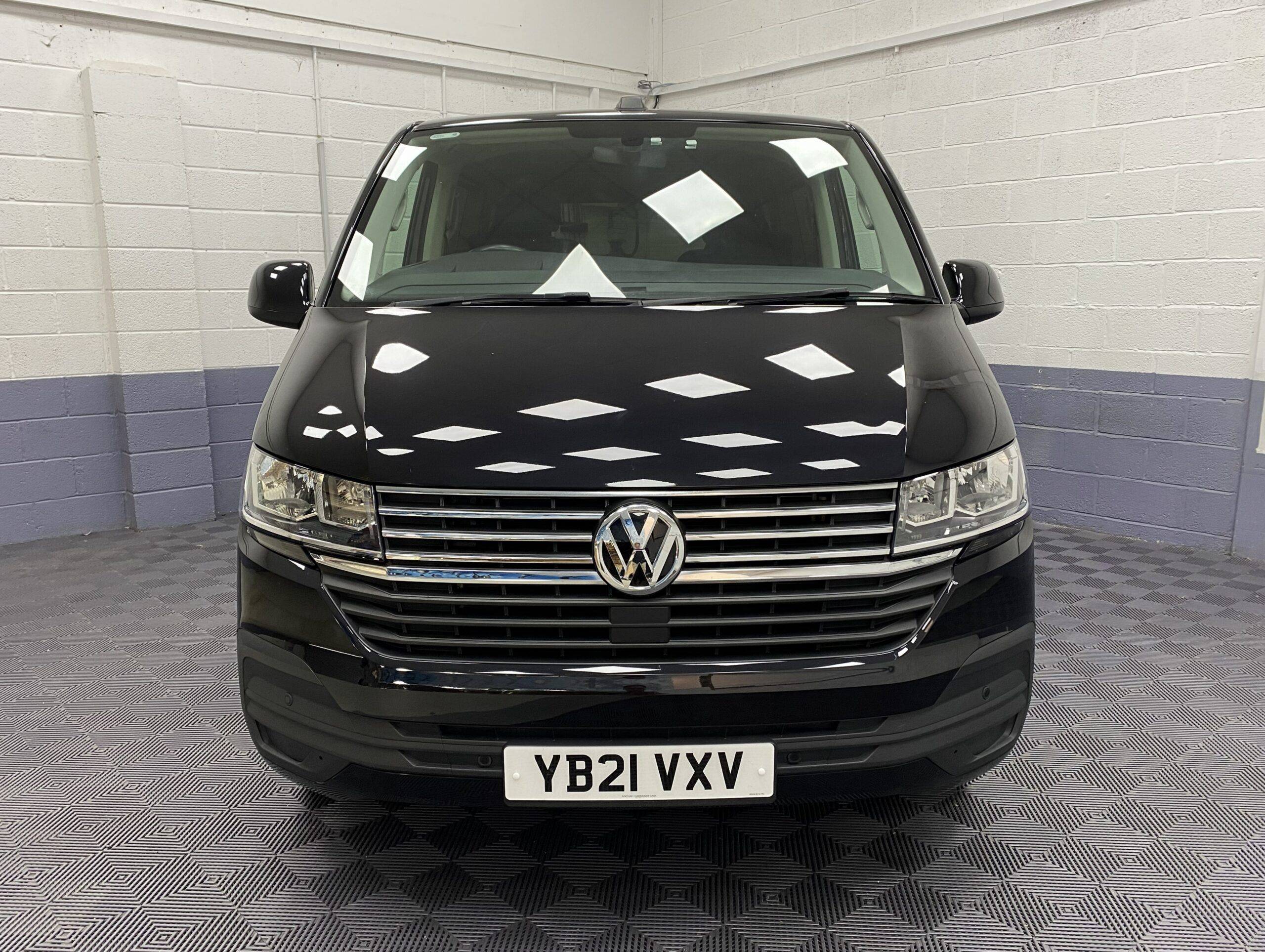 2021 Volkswagen Transporter T6.1 wheelchair accessible vehicle front view YB21 VXV