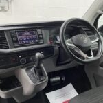 Dashboard on a Volkswagen Transporter T6.1 Automatic Wheelchair accessible vehicle YB21VXV