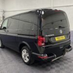 Volkswagen Transporter T6.1 Automatic Wheelchair accessible vehicle rear three quarter view with YB21VXV