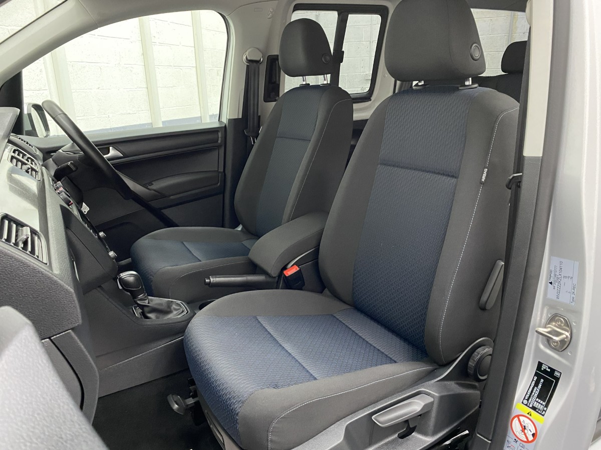Volkswagen Caddy Maxi wheelchair accessible vehicle front seats SB21UOH