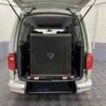 Volkswagen Caddy Maxi wheelchair accessible vehicle rear ramp in stored position SB21UOH