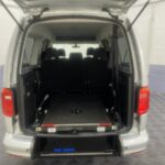 Volkswagen Caddy Maxi wheelchair accessible vehicle rear ramp in fold flat position SB21UOH