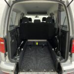 Volkswagen Caddy Maxi wheelchair accessible vehicle rear wheelchair area and lowered floor section SB21UOH