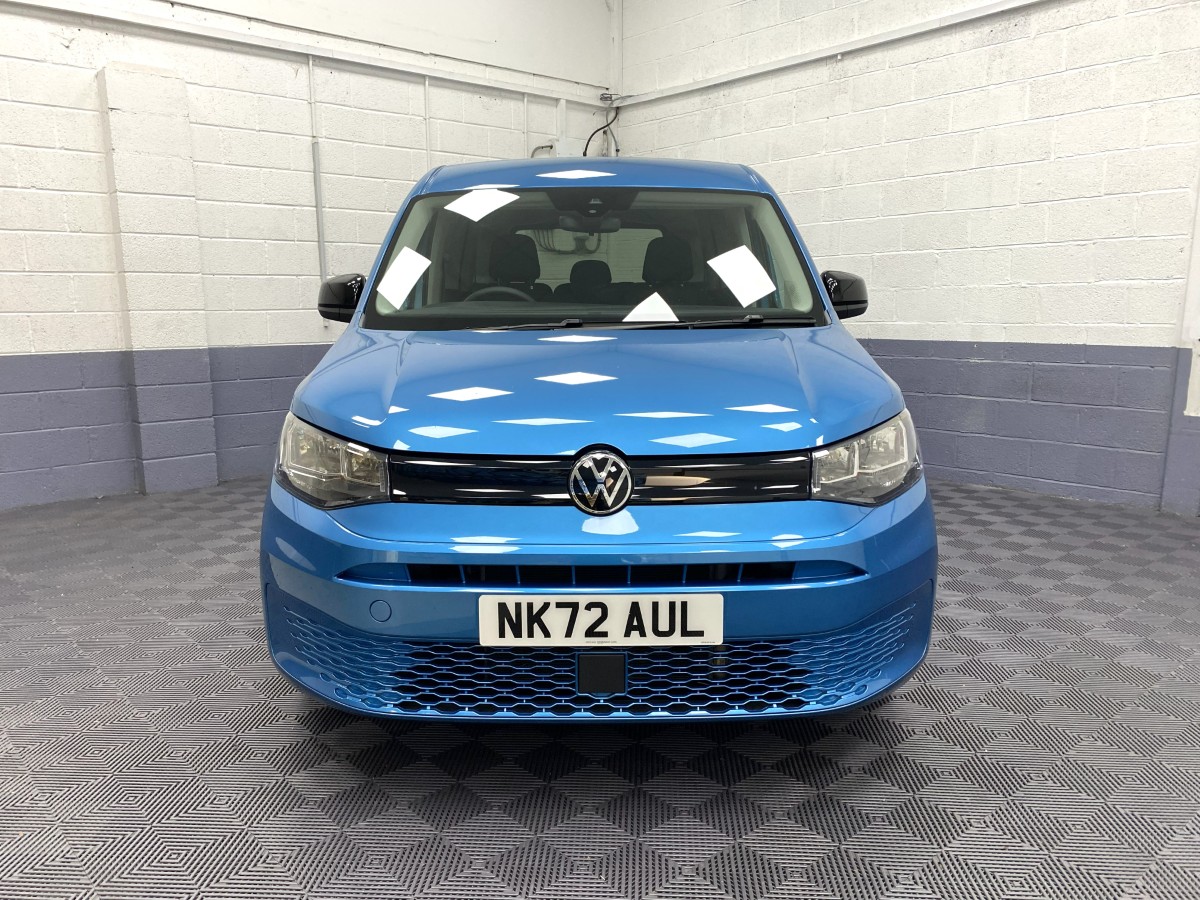 2022 Volkswagen Caddy Maxi Petrol wheelchair accessible vehicle front view NK72AUL