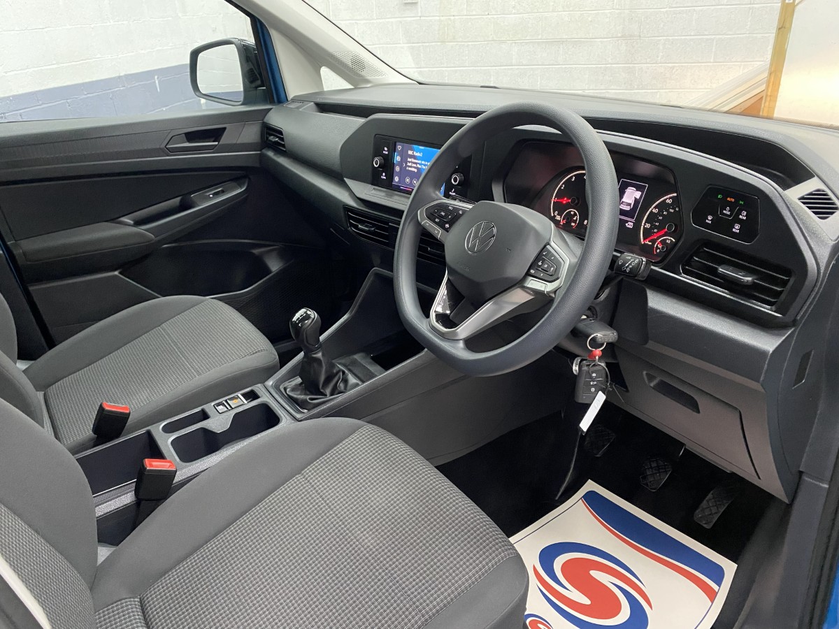 2022 Volkswagen Caddy Maxi Petrol wheelchair accessible vehicle steering wheel and drivers side dashboard NK72AUL