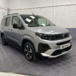 A Peugeot Rifter LWB Automatic Wheelchair Accessible Vehicle Front three quarter view SB24MJY