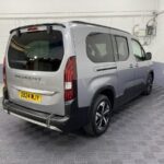 A Peugeot Rifter LWB Automatic Wheelchair Accessible Vehicle rear three quarter view SB24MJY