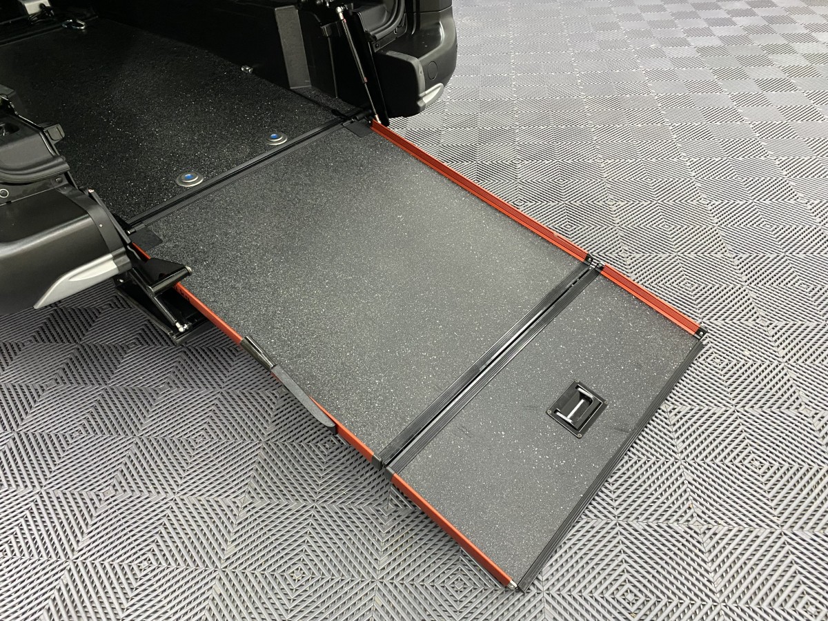 A Peugeot Rifter LWB Automatic Wheelchair Accessible Vehicle rear wheelchair ramp SB24MJY