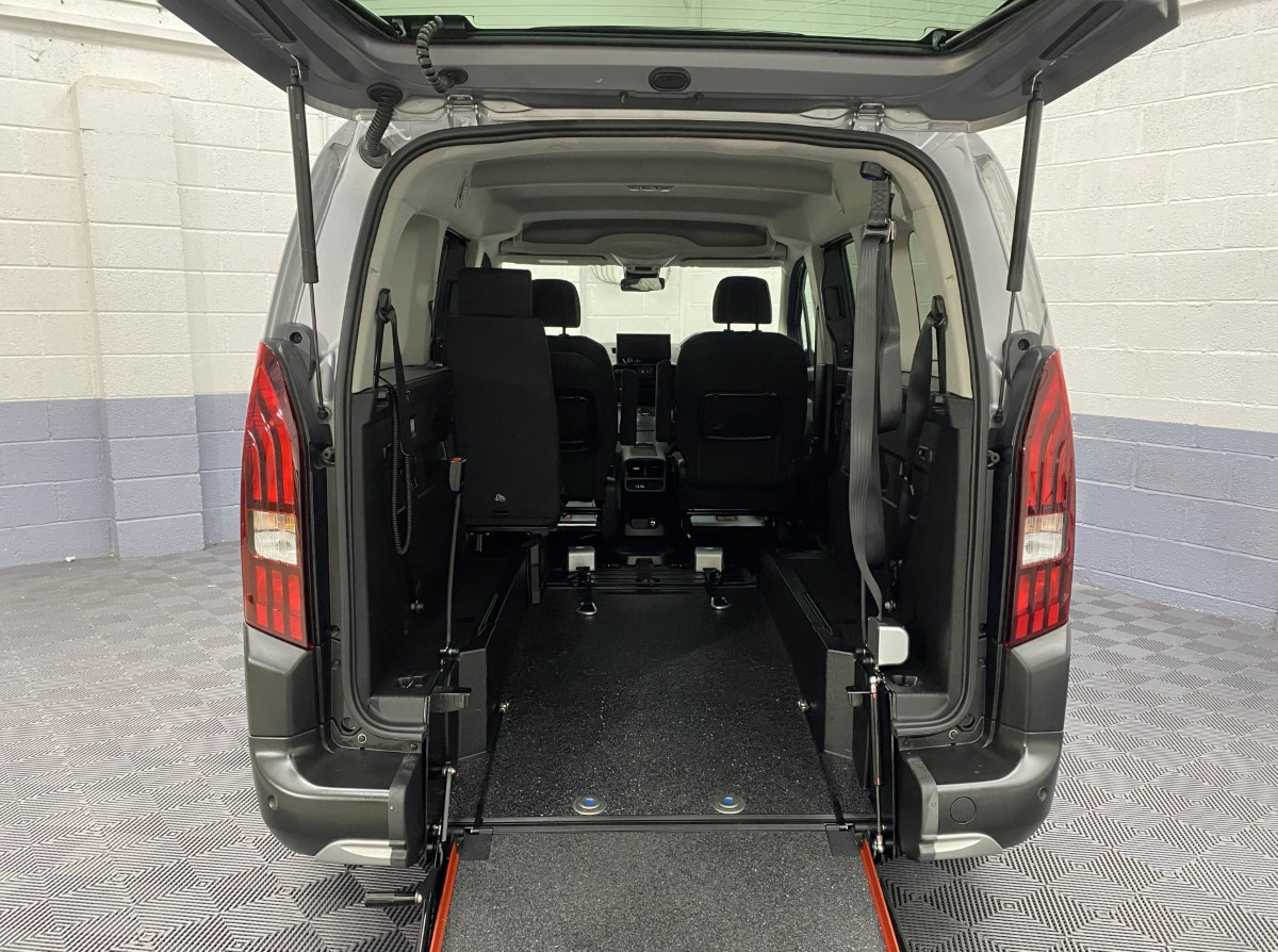 A Peugeot Rifter LWB Automatic Wheelchair Accessible Vehicle rear wheelchair area SB24MJY