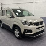 Front three quarter view of a Peugeot Rifter Wheelchair Accessible Vehicle SF69HMG