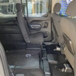 Single rear seat and front wheelchair restraints fitted in a Peugeot Rifter WAV SF69 HMG