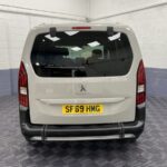 Rear view of a Peugeot Rifter wheelchair accessible vehicle with tailgate closed SF69HMG